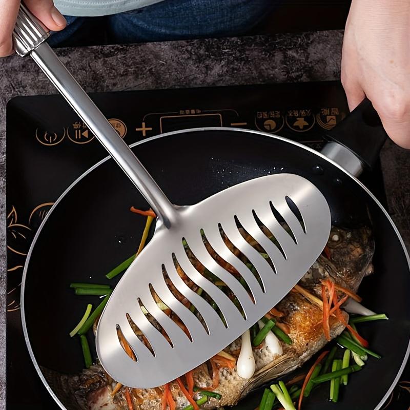 Offset Spatula Set - New Large Stainless Steel Fish Frying