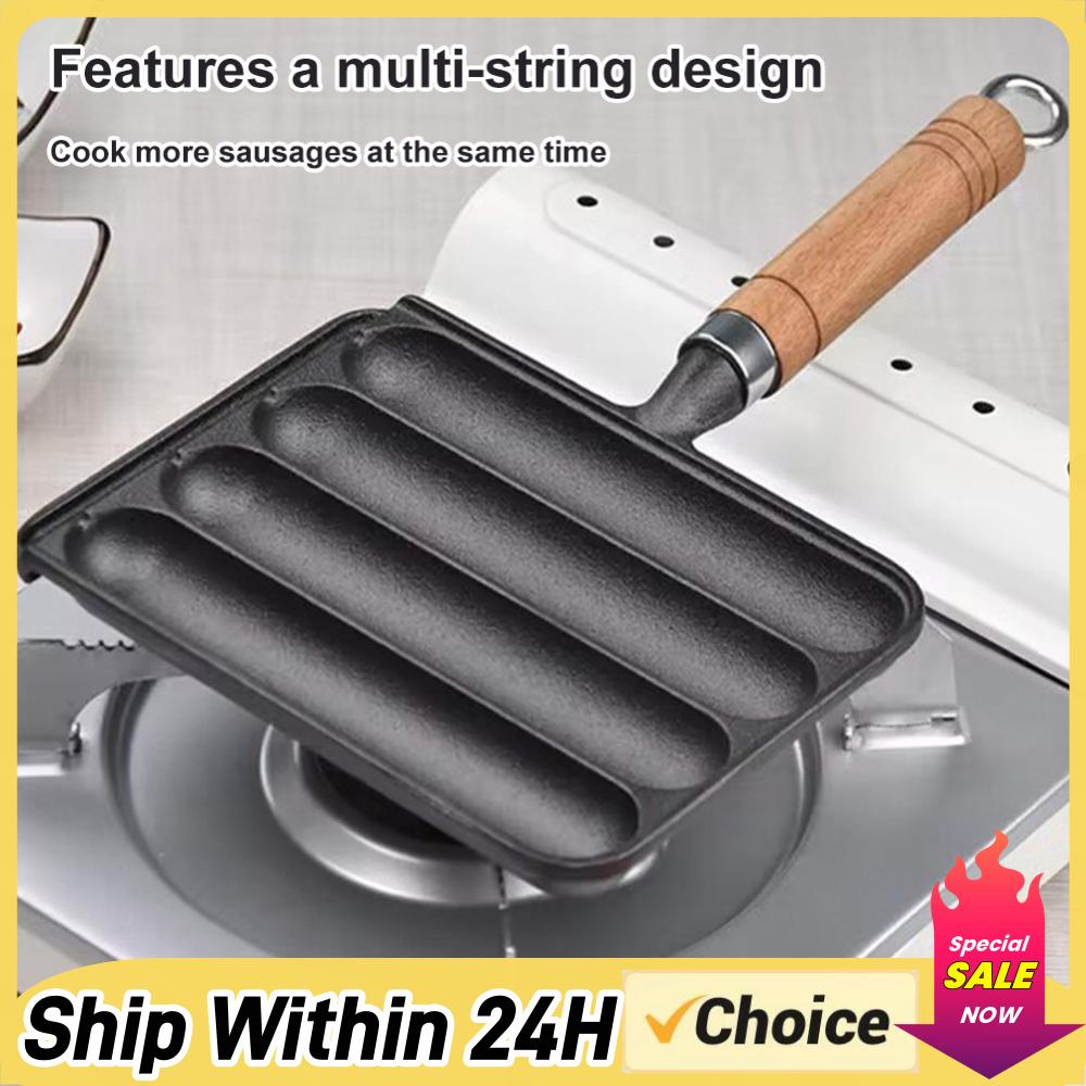 Kitchen Baking Tray Organiser - Cast Iron Pre-Seasoned Pot Non-Stick Pre-Seasoned