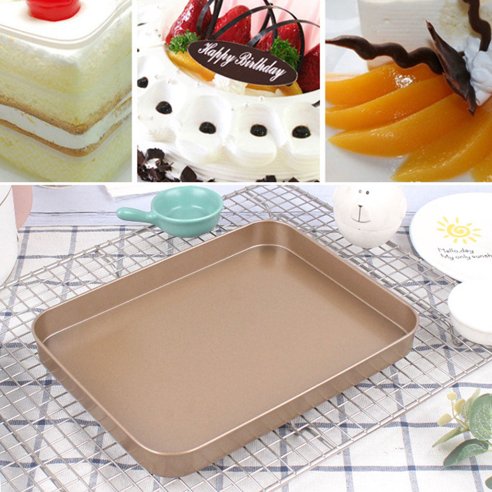 Kitchen Baking Trays - Carbon Steel Rectangular Cake Pan 10