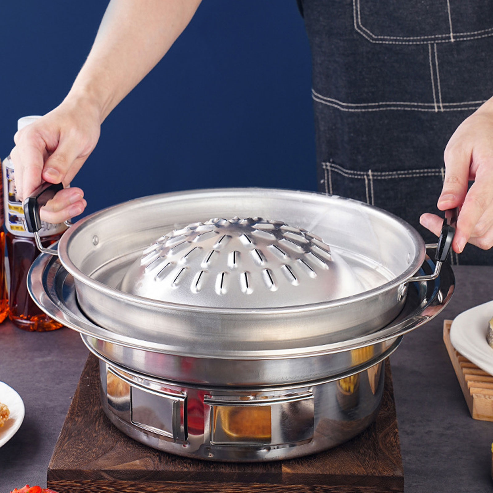Thai Barbecue Grill Pan Thai B - Kitchen Baking Tray Organiser ulasan dan harga