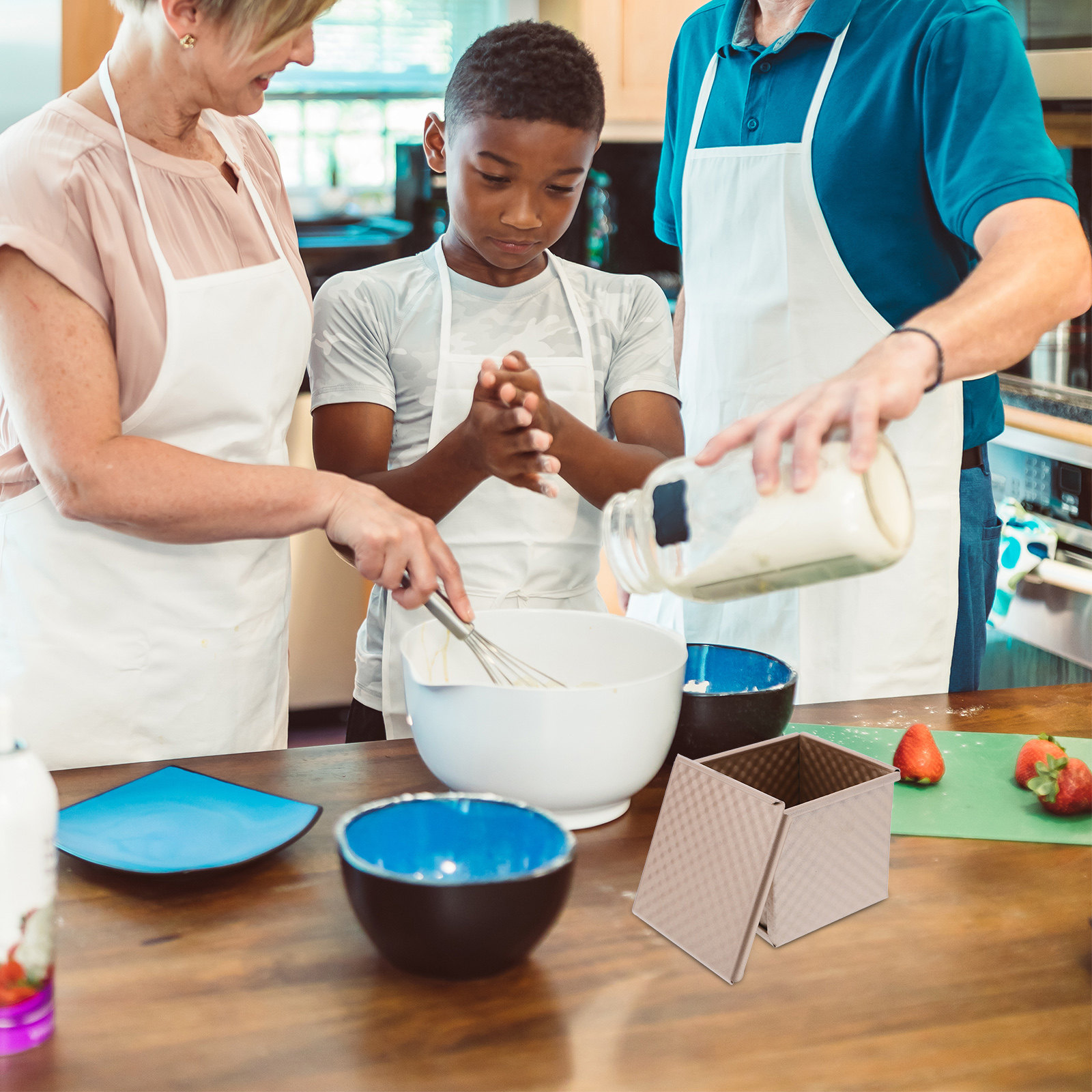 Mini Pullman Loaf Pan Non Stic - Kitchen Baking Pans ulasan dan harga