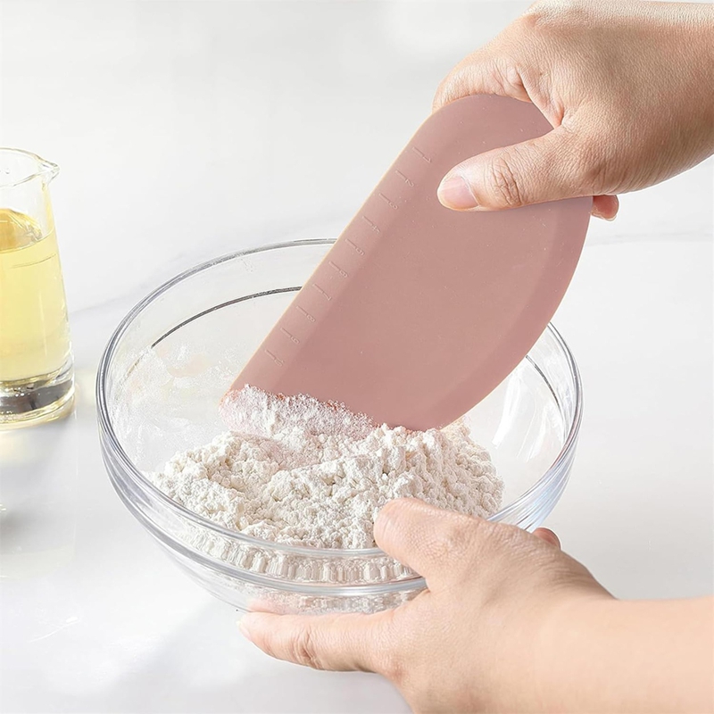 Silicone Bowl Scraper Flexible - Dough Scraper Curved ulasan dan harga
