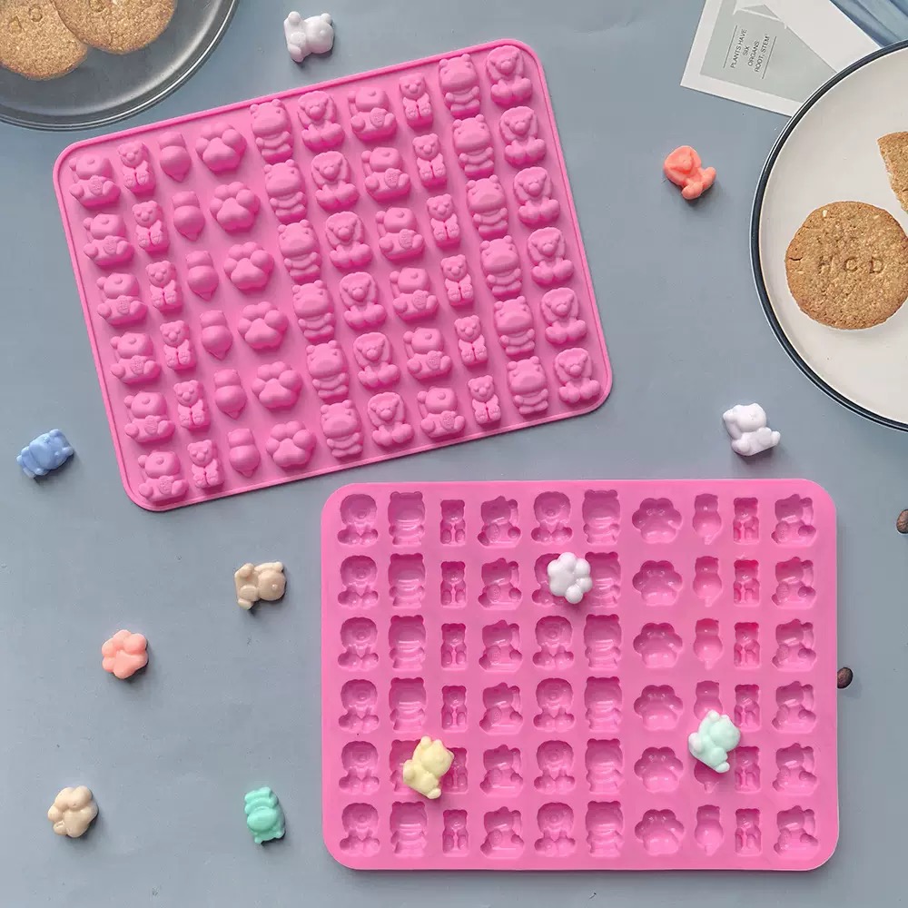 7Pcs Candy Silicone Moulds wit - Kitchen Baking Trays ulasan dan harga