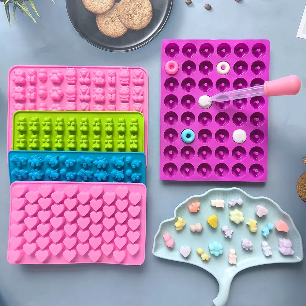 7Pcs Candy Silicone Moulds wit - Kitchen Baking Trays ulasan dan harga