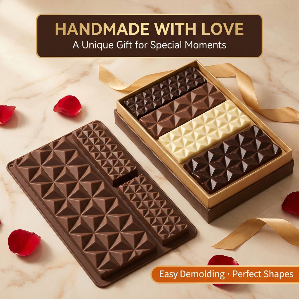 2-in-1 Silicone Chocolate Bar  - Kitchen Baking Trays ulasan dan harga