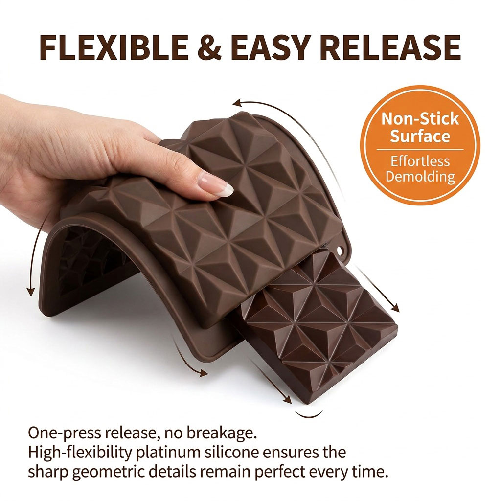 2-in-1 Silicone Chocolate Bar  - Kitchen Baking Trays ulasan dan harga