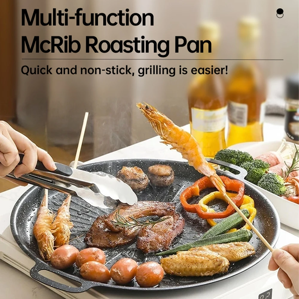 34CM Outdoor BBQ Grill Pan Non - Kitchen Baking Trays ulasan dan harga