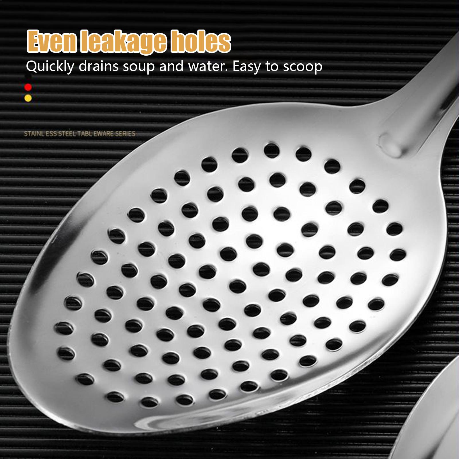 Stainless Steel Slotted Spoon  - Offset Spatula Set ulasan dan harga