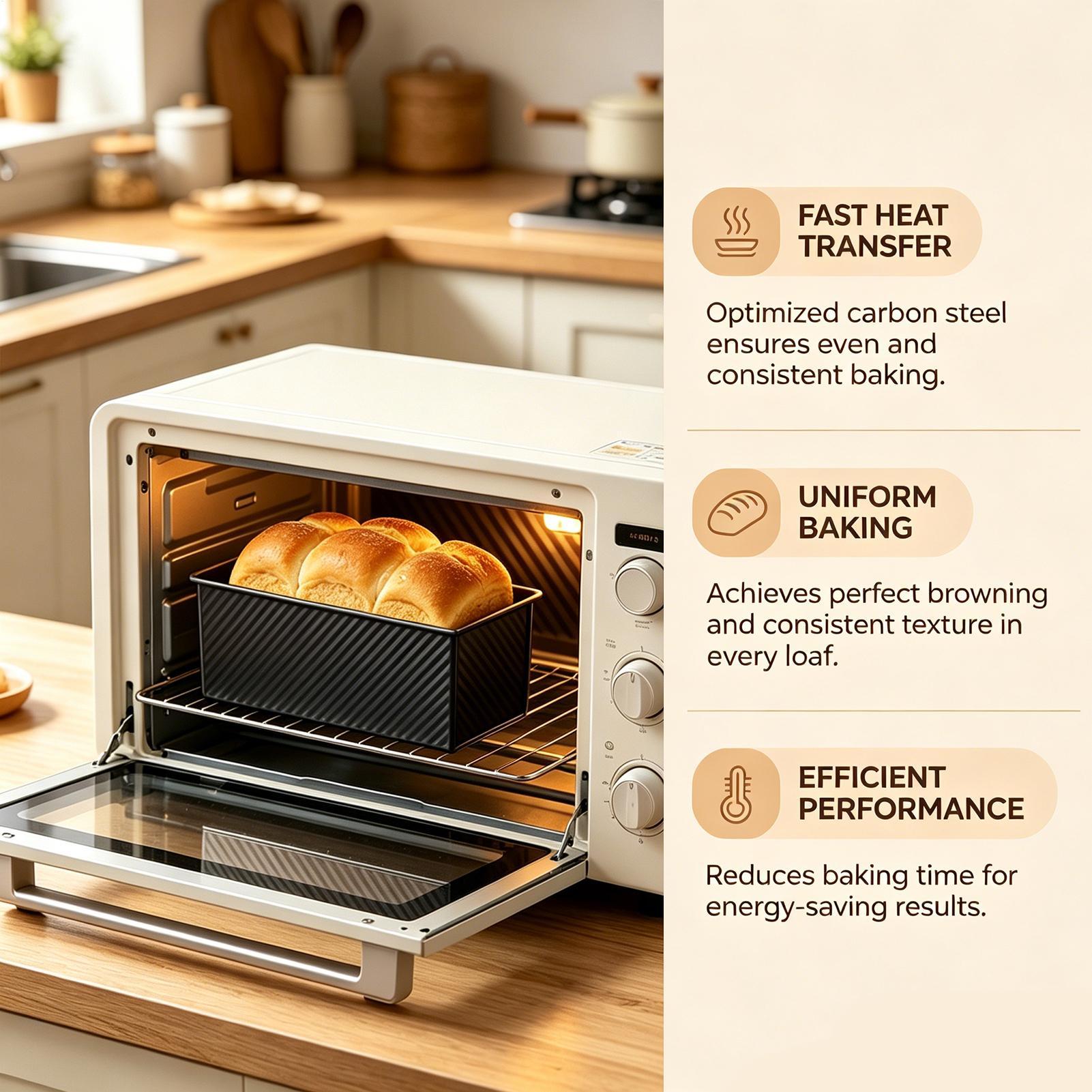 Bread Baking Pan Corrugated Ca - Kitchen Baking Pans ulasan dan harga