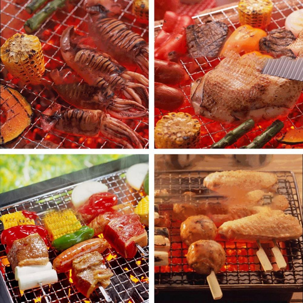 Stainless Steel Round BBQ Gril - Kitchen Baking Tray Organiser ulasan dan harga