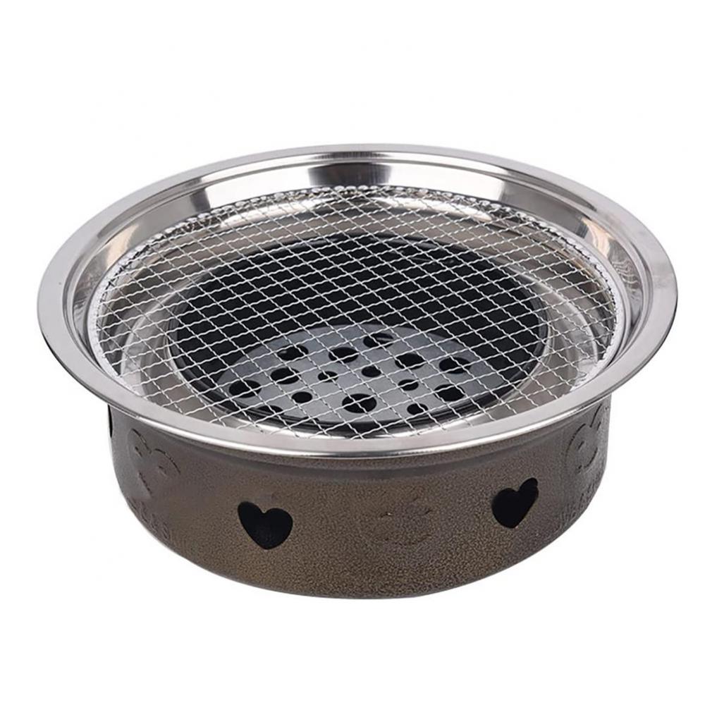 Stainless Steel Round BBQ Gril - Kitchen Baking Tray Organiser ulasan dan harga
