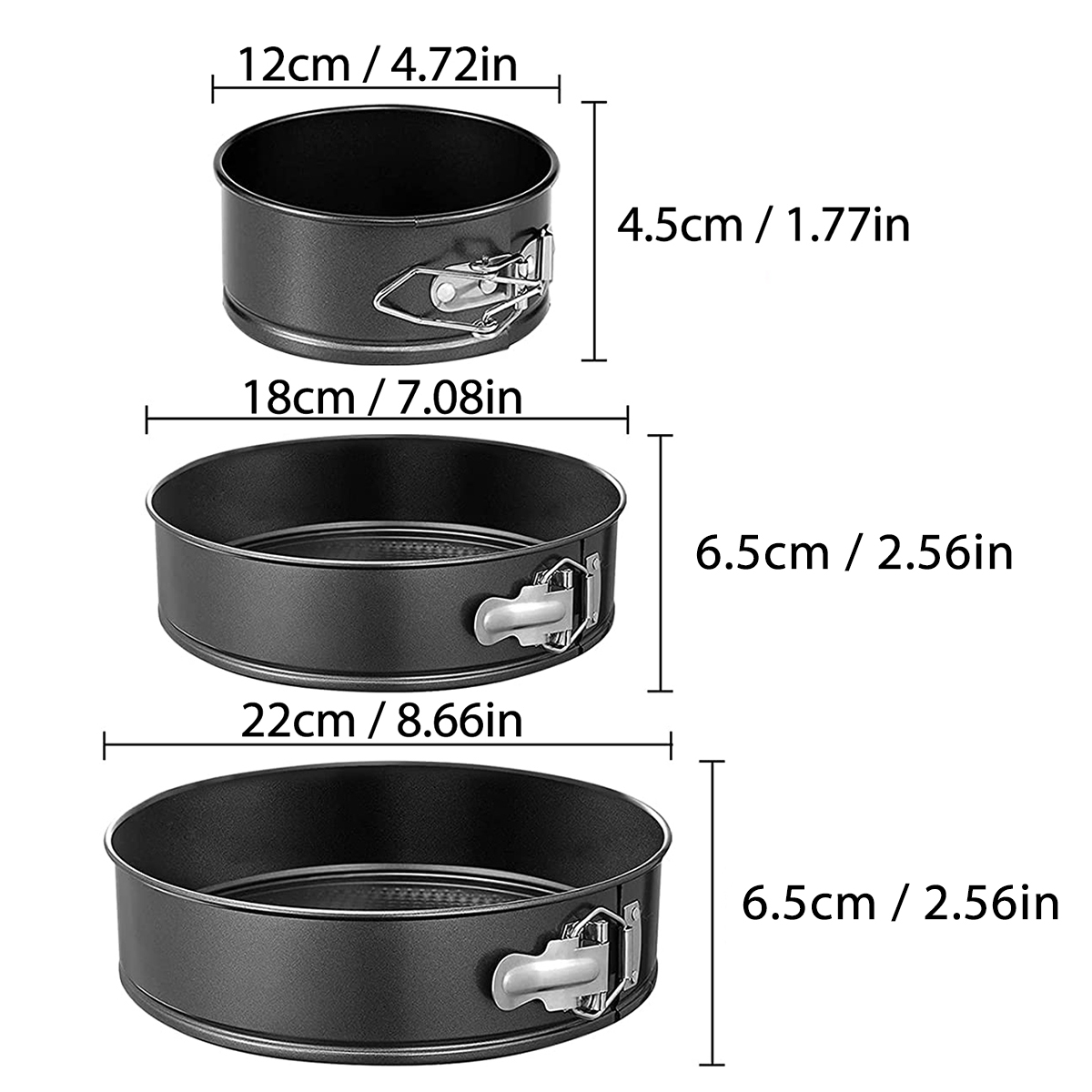 1PC, 3PCS Cake Pan Set, Round  - Kitchen Baking Pans ulasan dan harga