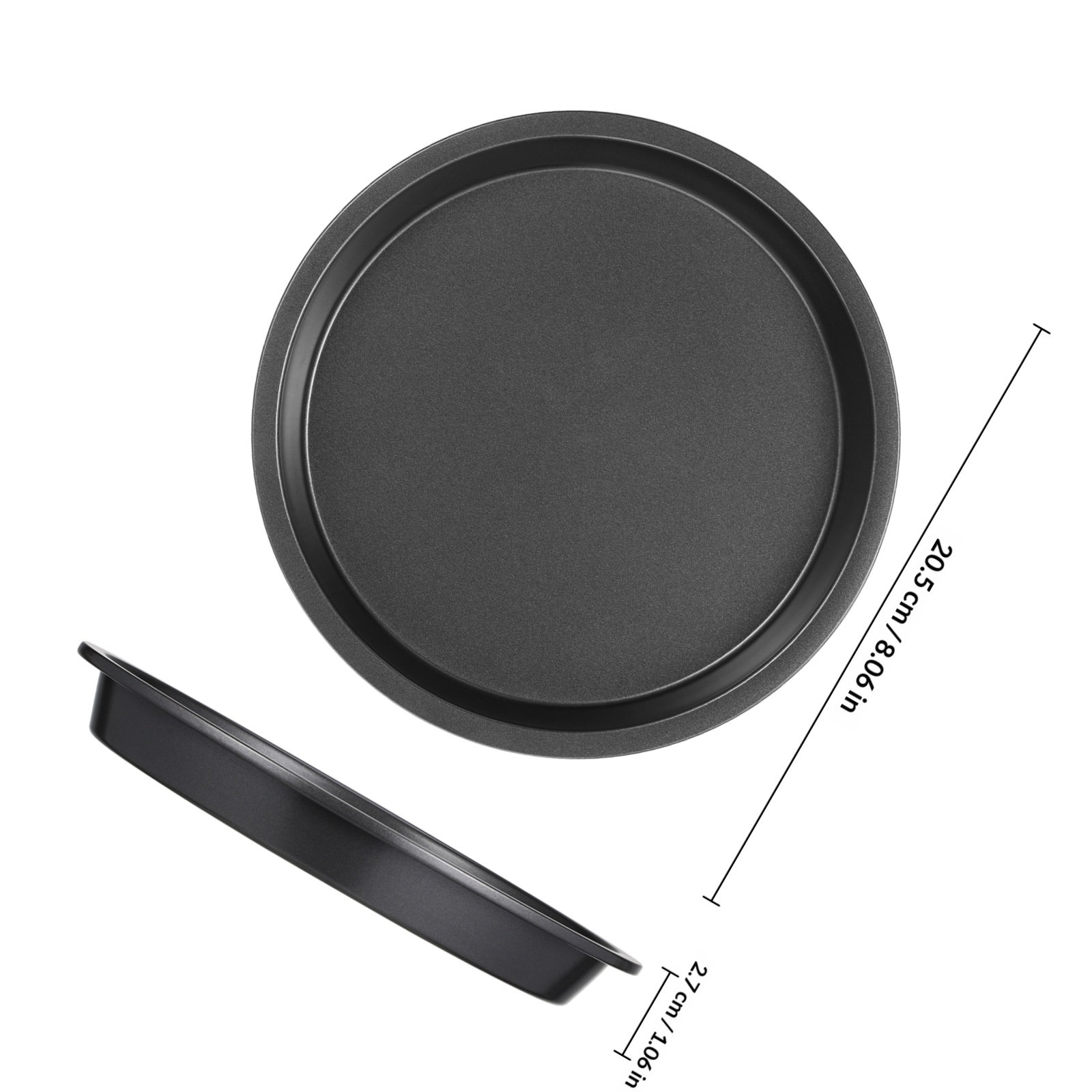Round Carbon Steel Pizza Pan N - Kitchen Baking Trays ulasan dan harga