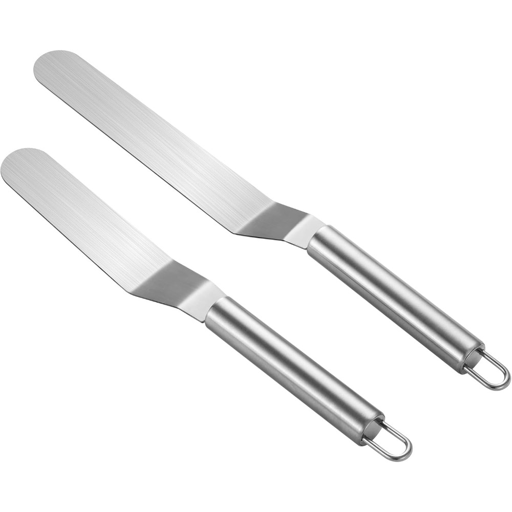 2 Pieces Stainless Steel Offse - Offset Spatula Set ulasan dan harga