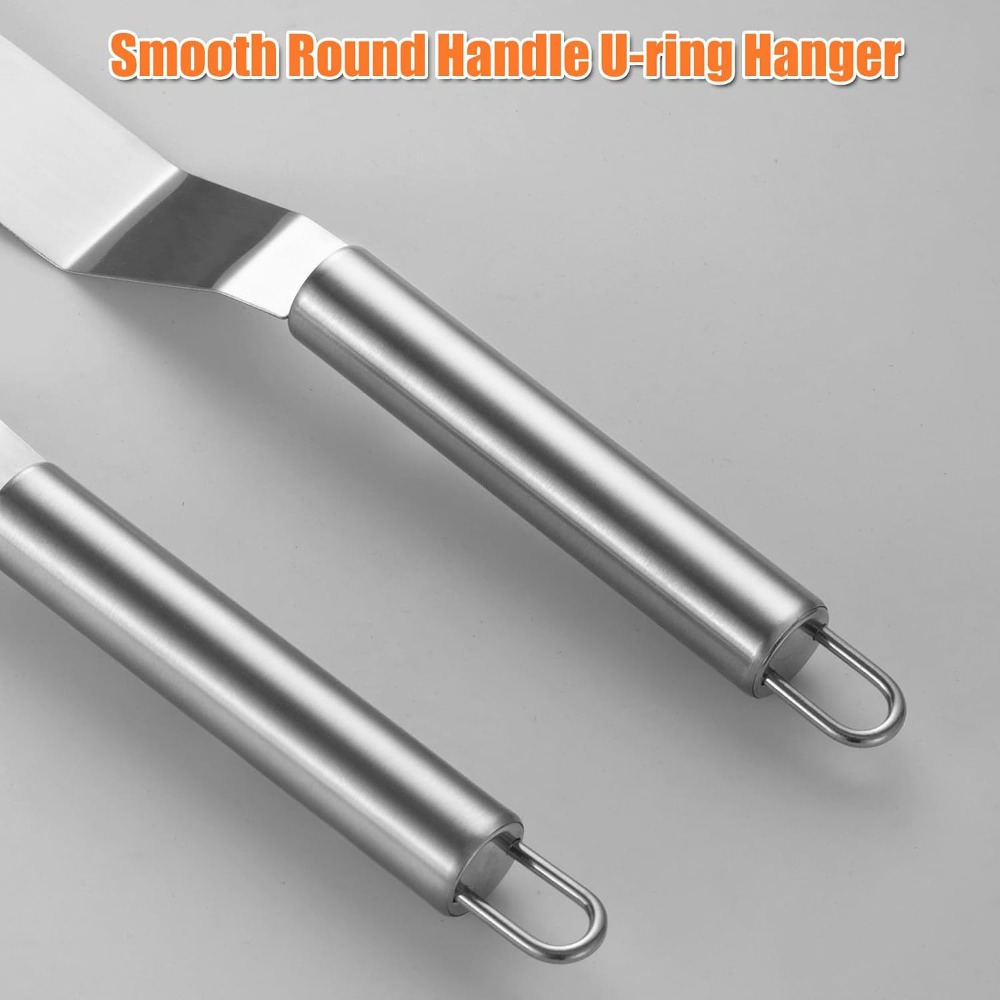 2 Pieces Stainless Steel Offse - Offset Spatula Set ulasan dan harga