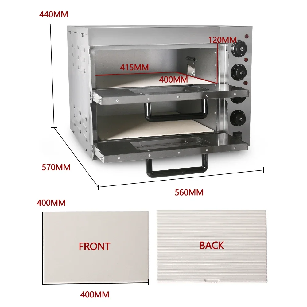 HomeWise Commercial Double Lay - Commercial Kitchen Baking Oven ulasan dan harga