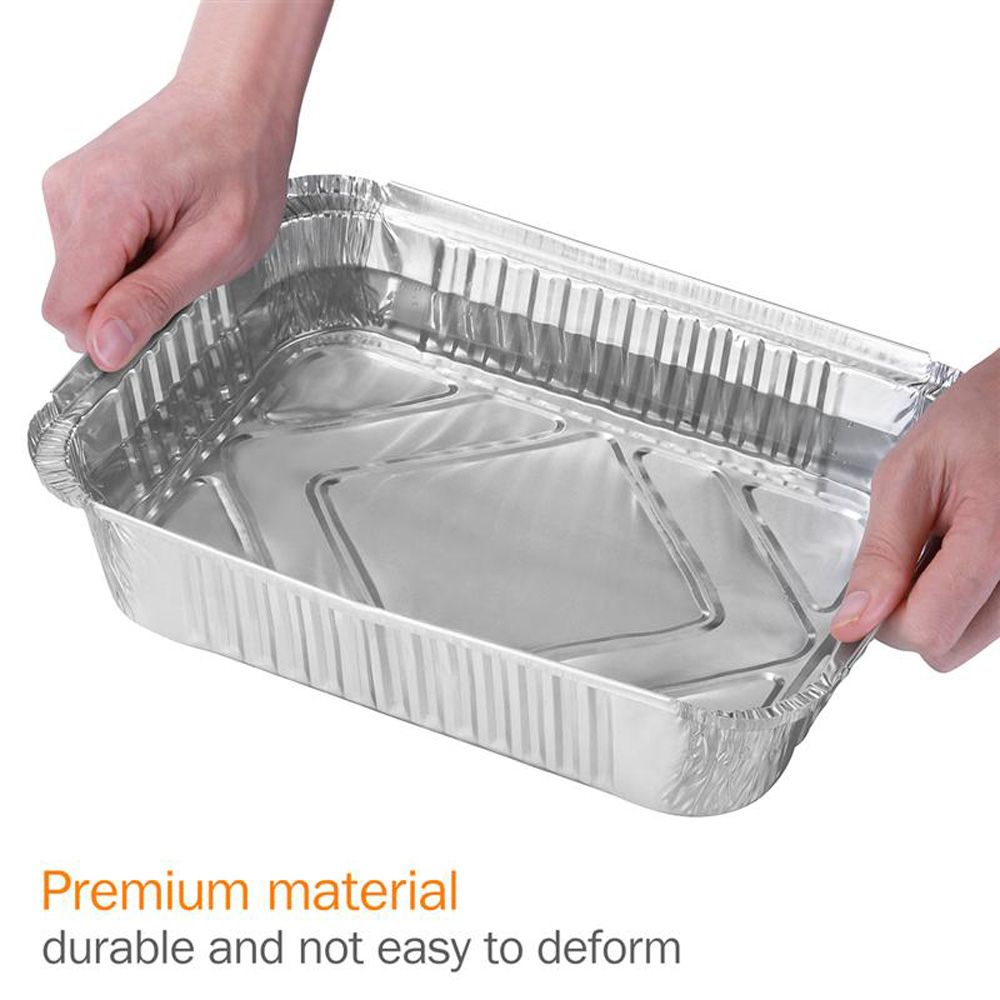 Disposable BBQ Drip Pans Alumi - Kitchen Baking Tray Organiser ulasan dan harga
