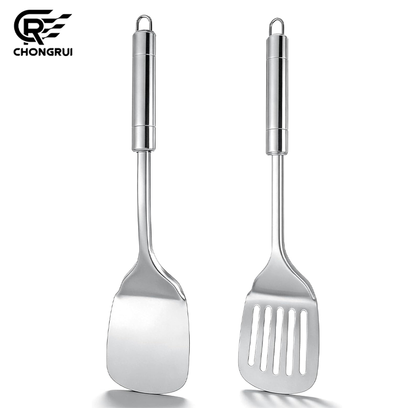 Stainless Steel Turner Long Ha - Offset Spatula Set ulasan dan harga