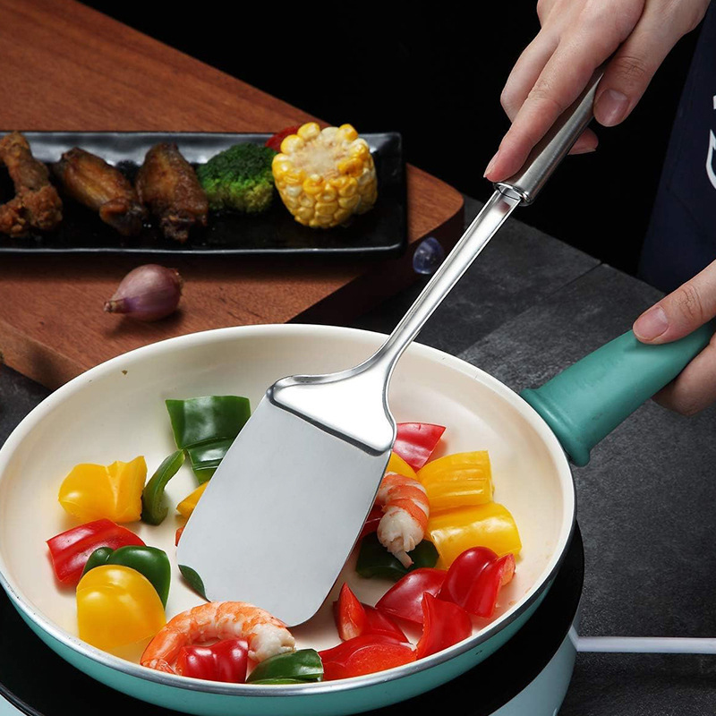 Stainless Steel Turner Long Ha - Offset Spatula Set ulasan dan harga