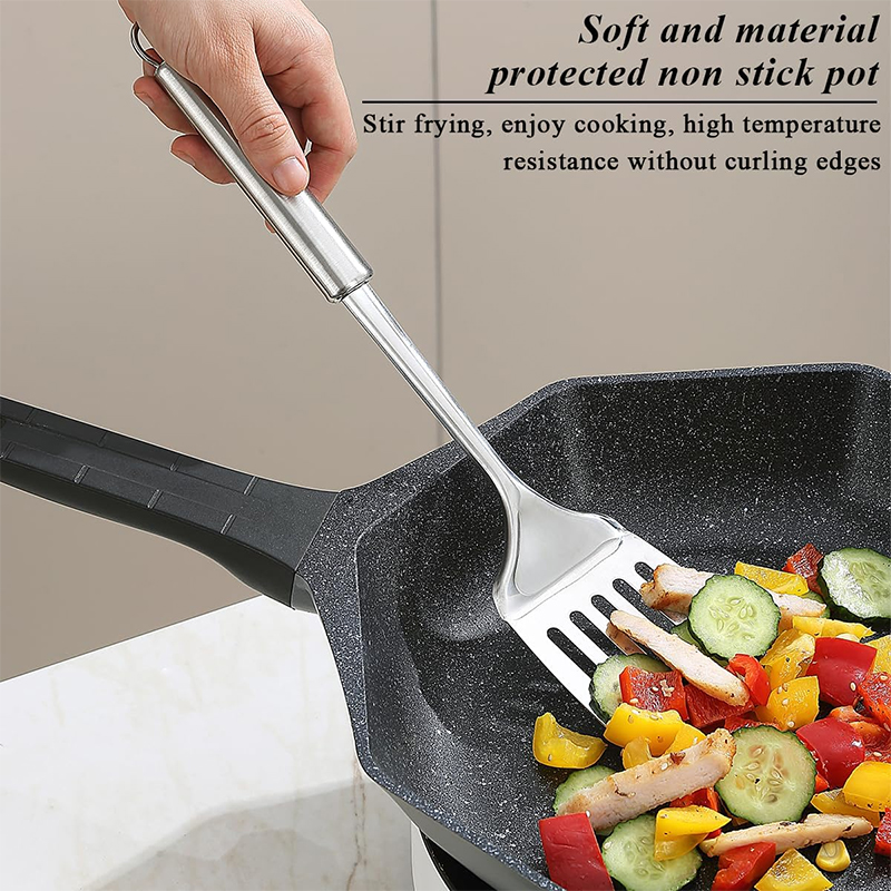 Stainless Steel Turner Long Ha - Offset Spatula Set ulasan dan harga