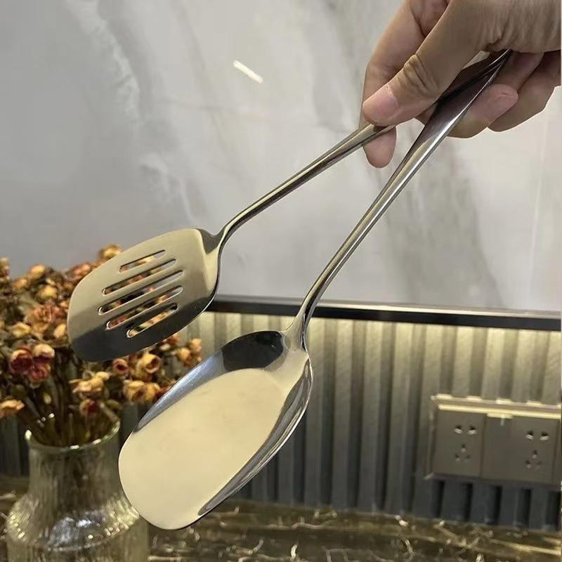 Food Grade Stainless Steel Wok - Offset Spatula Set ulasan dan harga