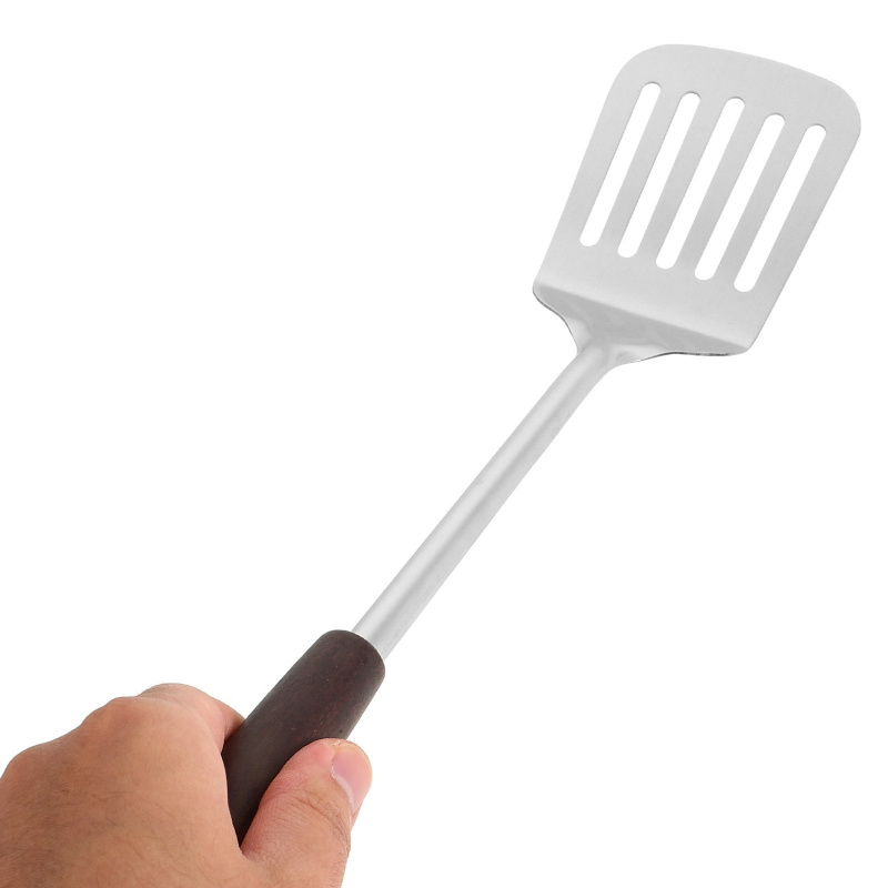 Stainless Steel Wooden Handled - Offset Spatula Set ulasan dan harga
