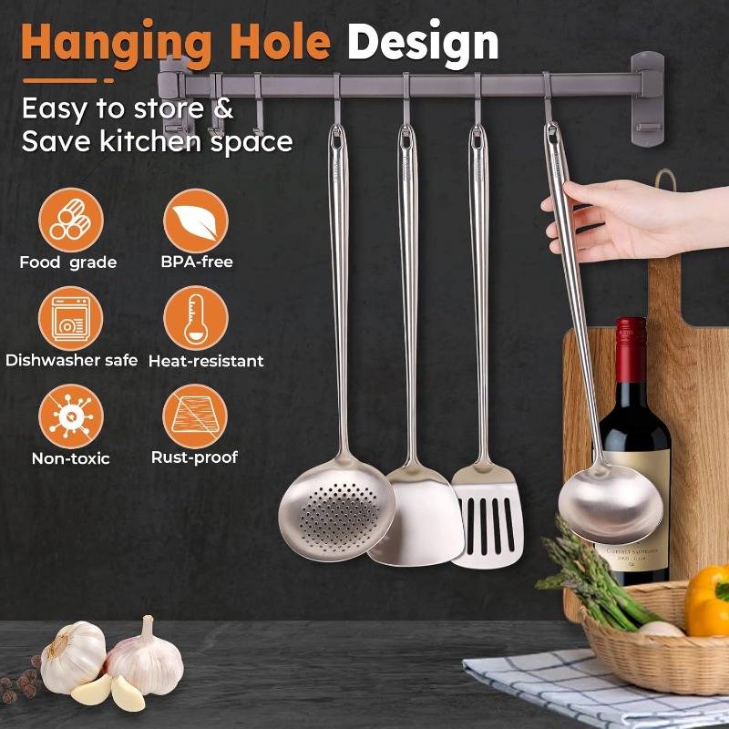 Wok Spatula and Ladle, Skimmer - Offset Spatula Set ulasan dan harga