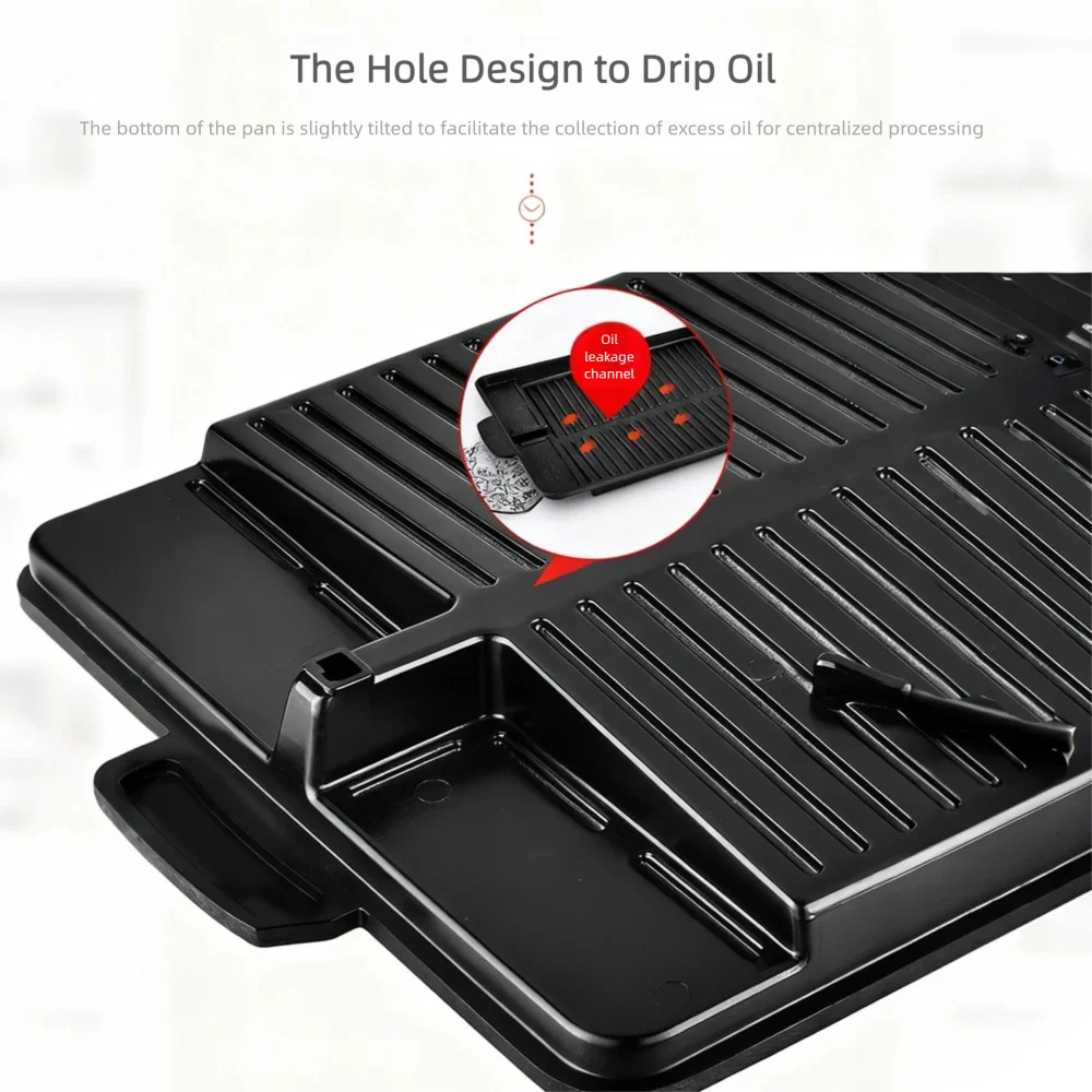 Korean Grill Pan for Indoor Ou - Kitchen Baking Tray Organiser ulasan dan harga