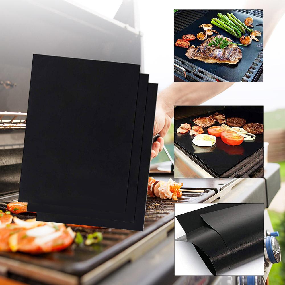 1-10PCS BBQ Grill Mat Non-stic - Kitchen Baking Tray Organiser ulasan dan harga