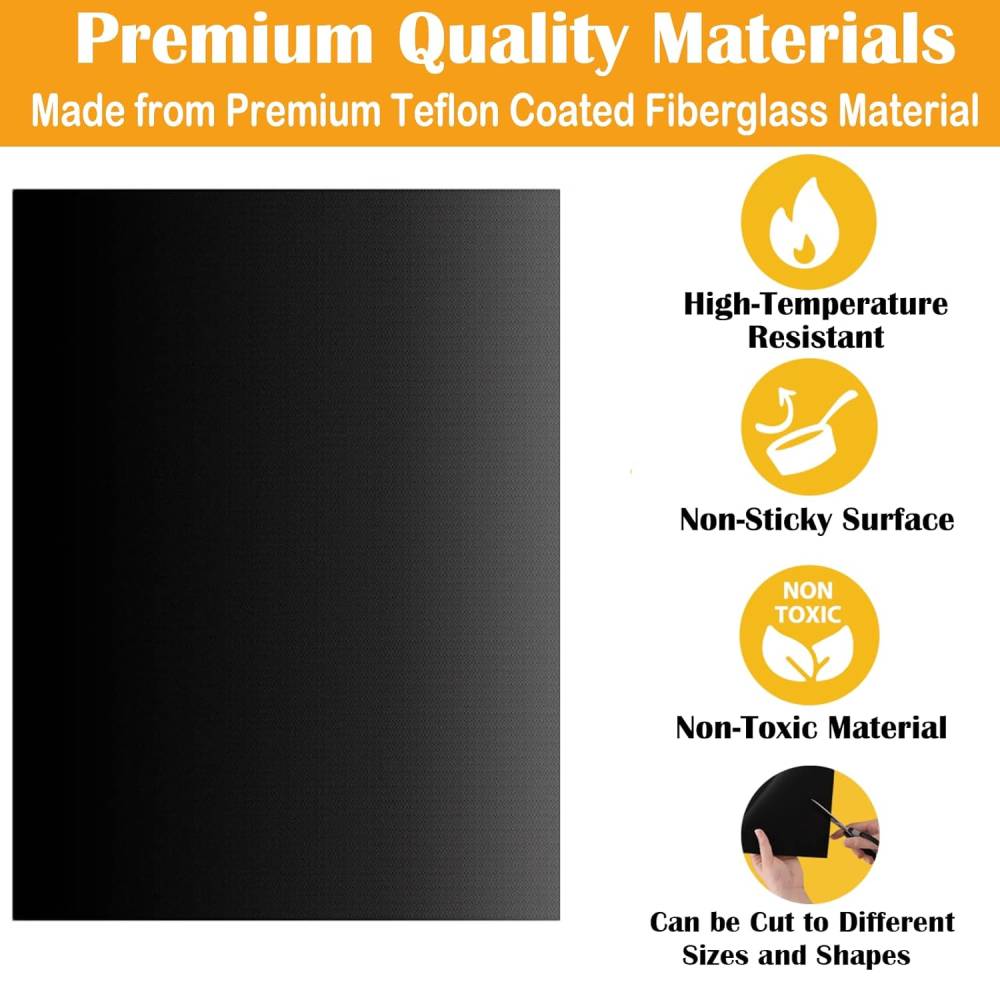 1-10PCS BBQ Grill Mat Non-stic - Kitchen Baking Tray Organiser ulasan dan harga
