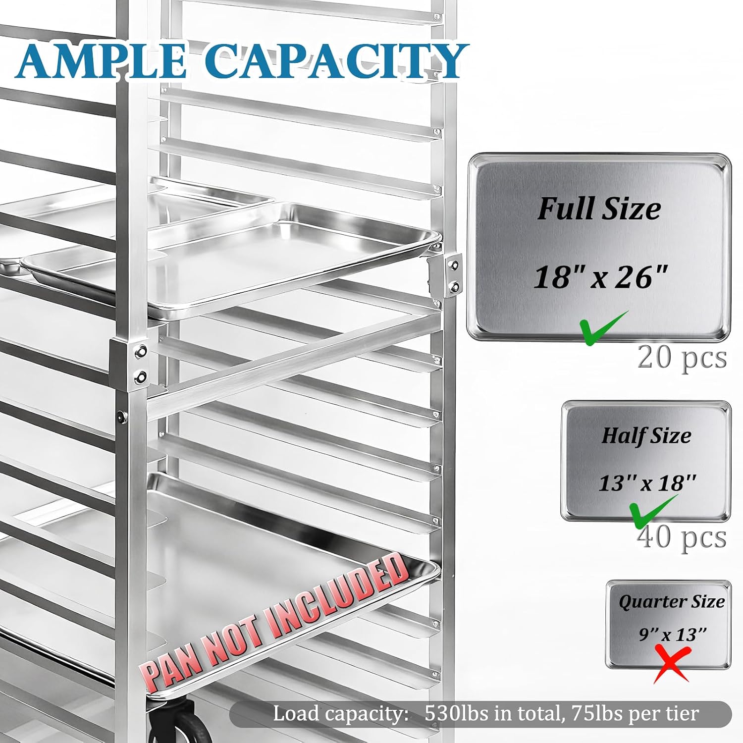Commercial 20 Tier Stainless S - Kitchen Baking Pans ulasan dan harga