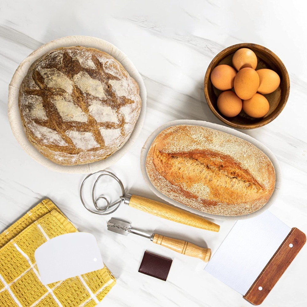 Plastic/Wooden Bread Lame Tool - Dough Scraper Curved ulasan dan harga