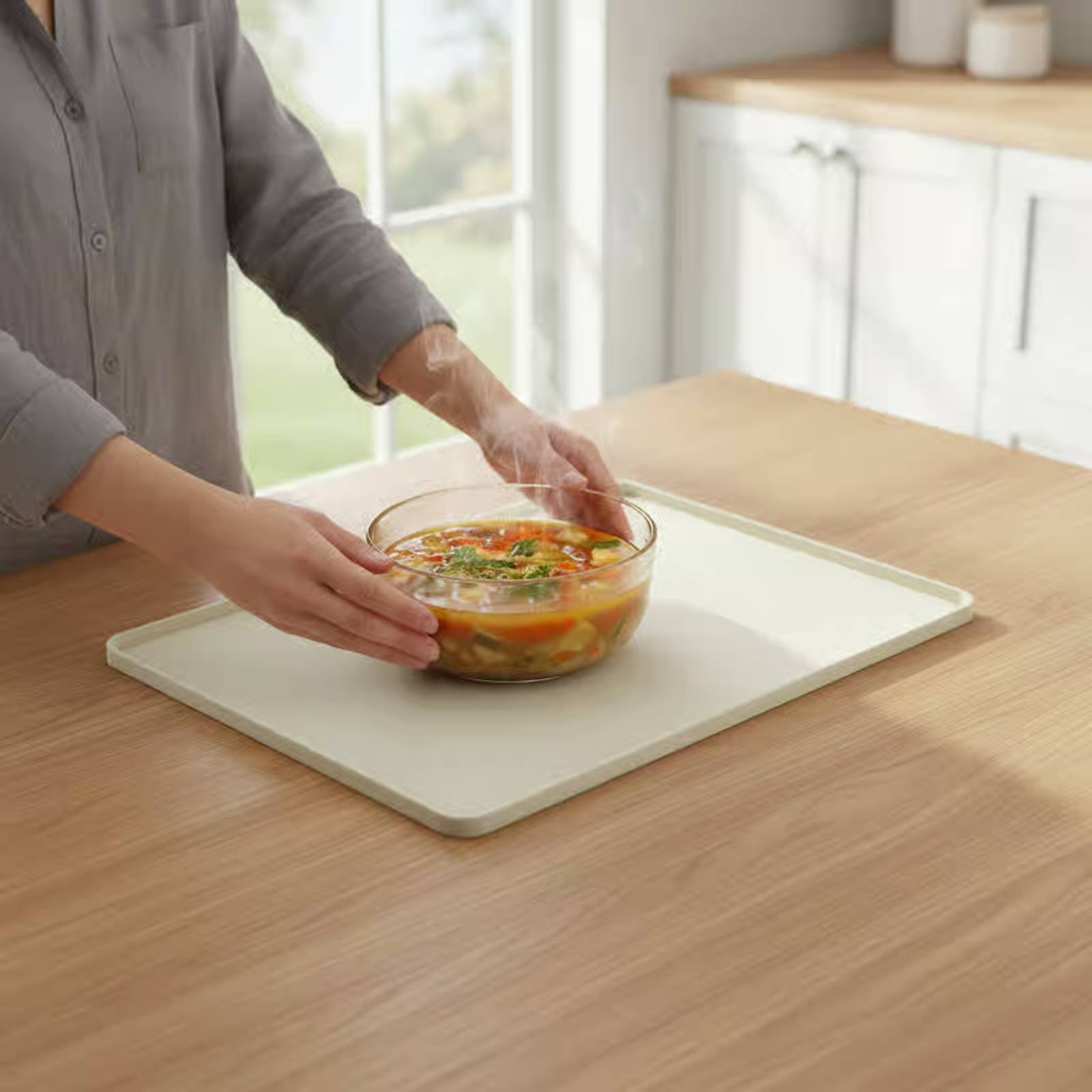 Silicone Microwave Top Mat Fle - Kitchen Baking Trays ulasan dan harga